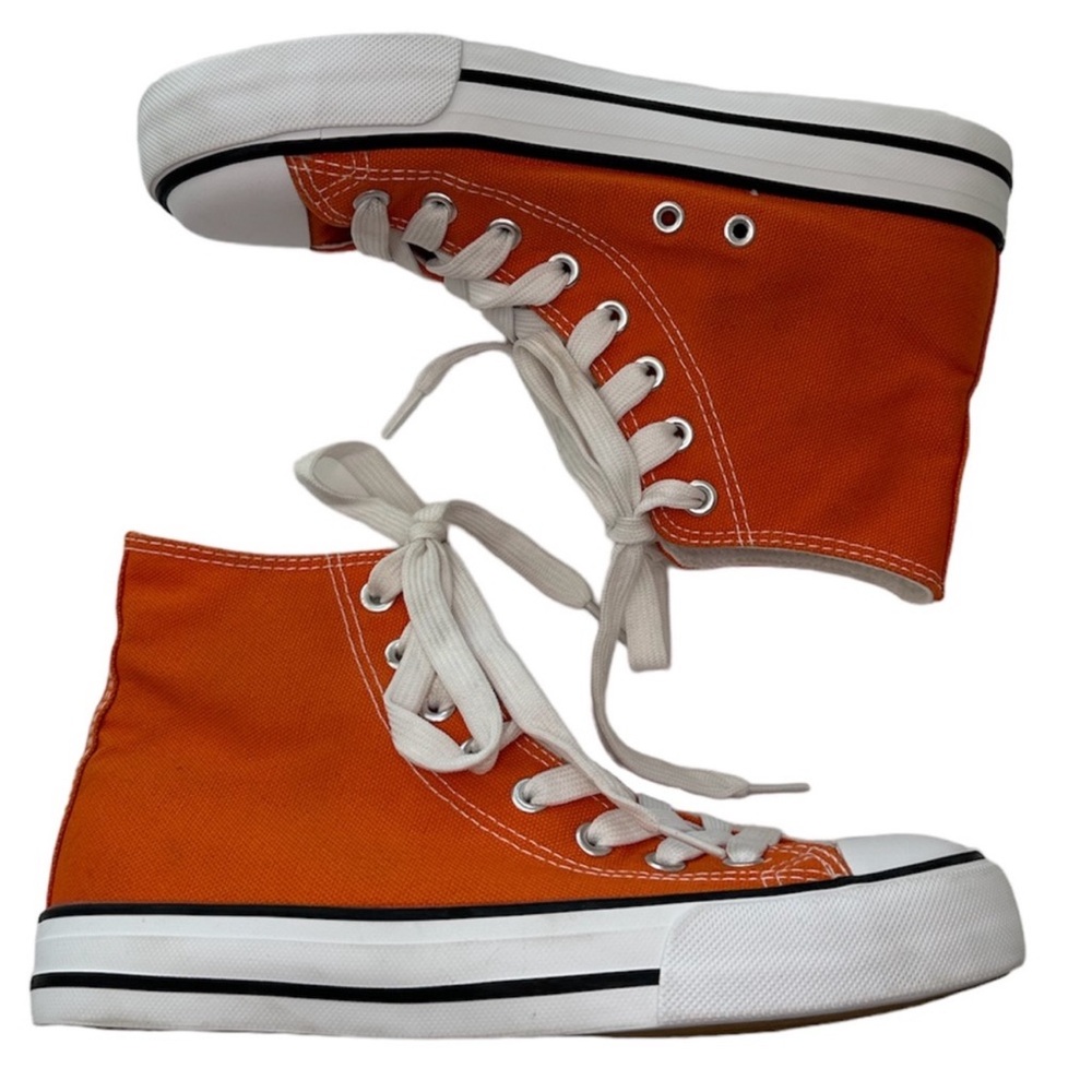 Canvas High Top Sneakers Tennis Shoe Lace Up iOrange Women’s Size 5